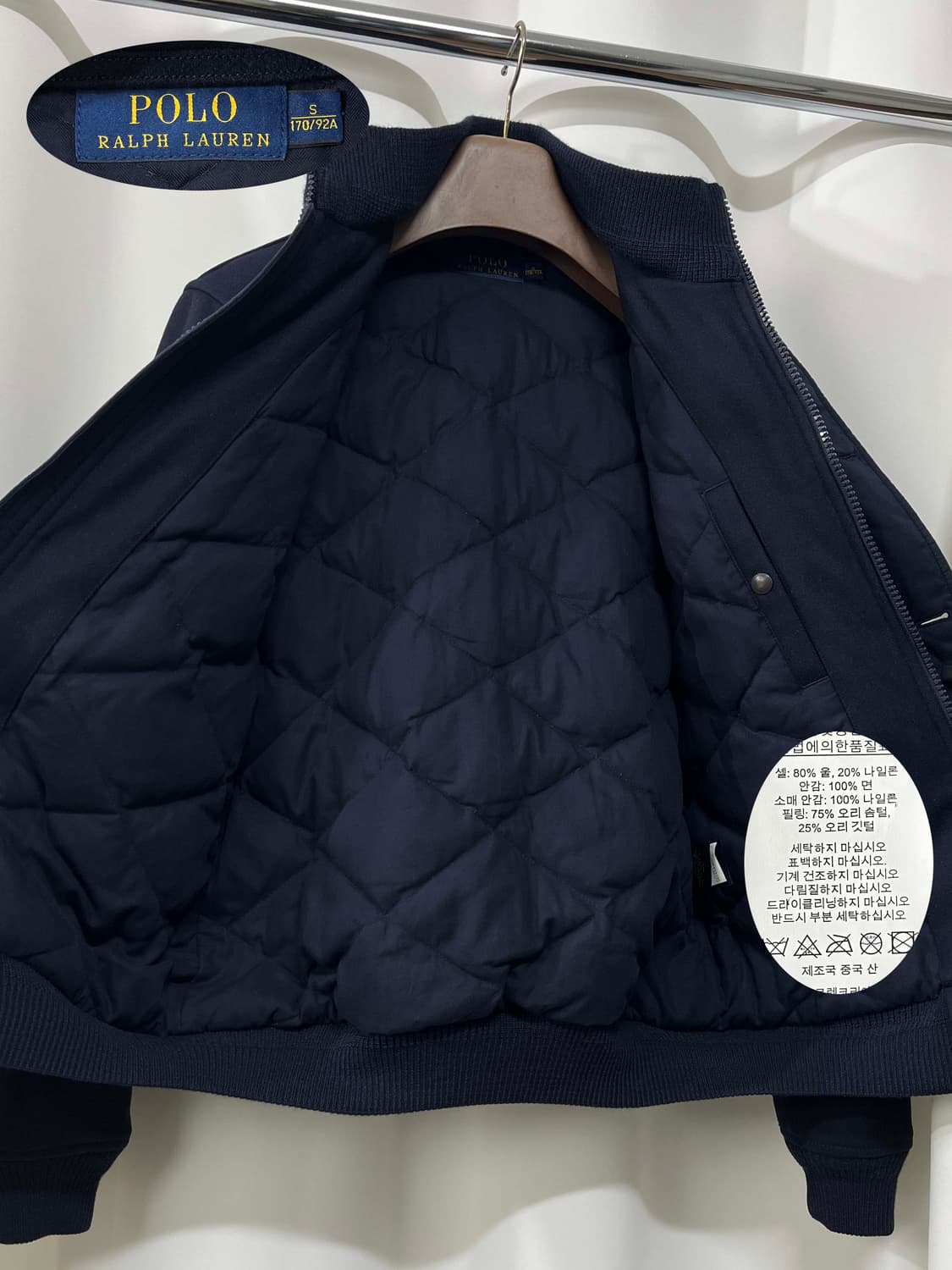 폴로 랄프로렌 A-1 에비에이터 울다운 플라이트 보머 자켓 상품이미지3