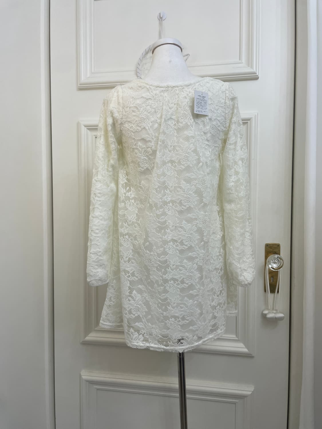 ivory lace velvet mini opc 상품이미지3