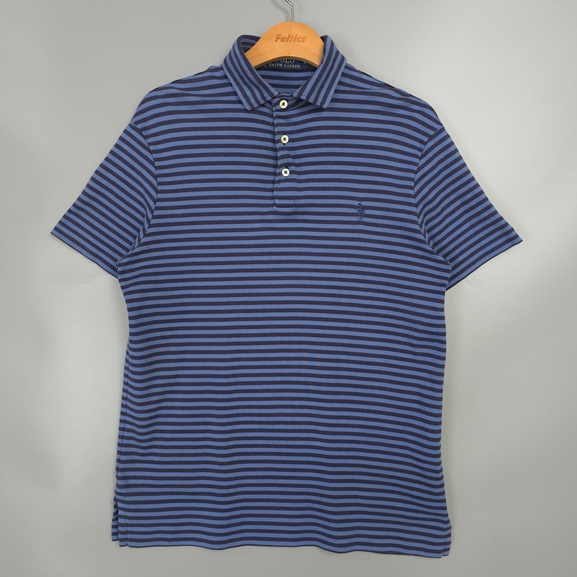 남성용 폴로 랄프 로렌 Polo 스트라이프 카라 반팔티 M 상품이미지1