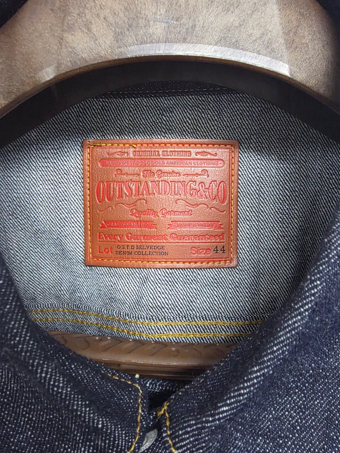 아웃스탠딩 셀비지 데님자켓 2nd XL 상품이미지2