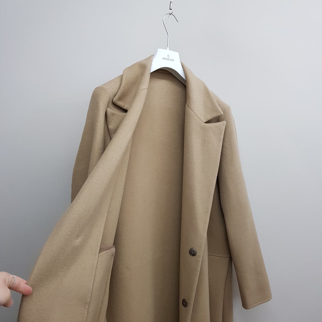 한섬 시스템옴므 캐시미어 블랜딩 롱코트 100사이즈 상품이미지5