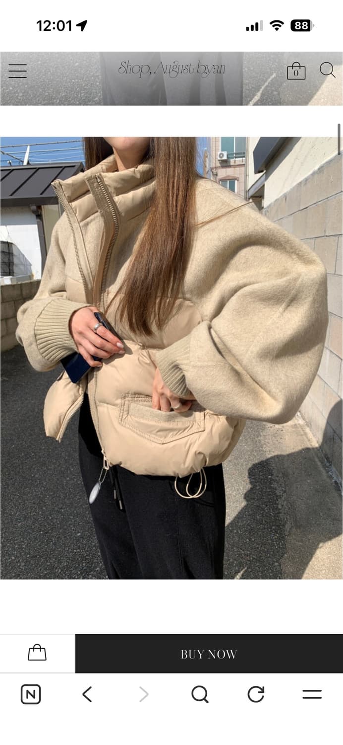 어거스트바이안 핸드메이드 오리털 패딩 상품이미지1