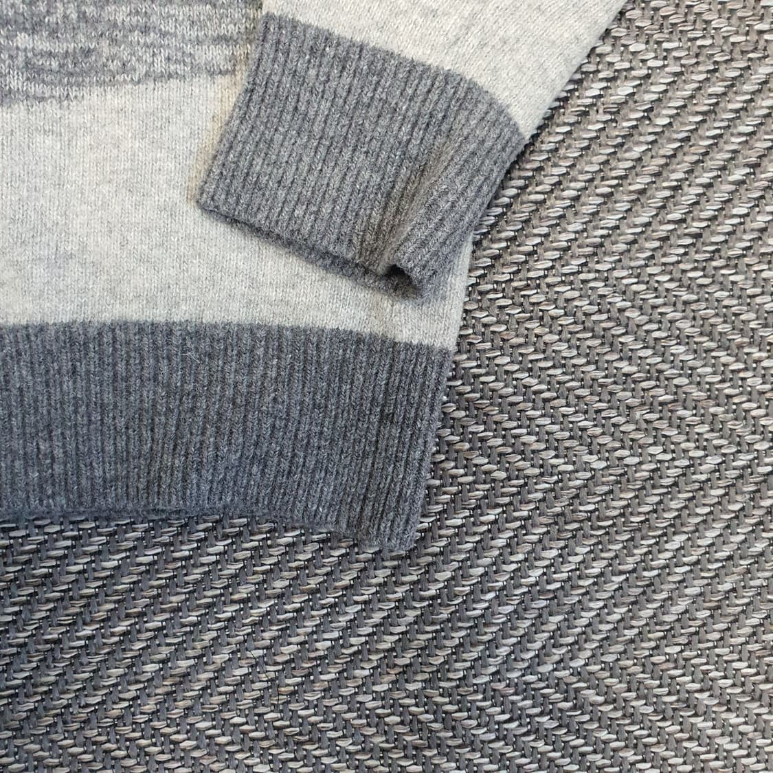 올젠 긴소매 울 니트 남자105~110 상품이미지4