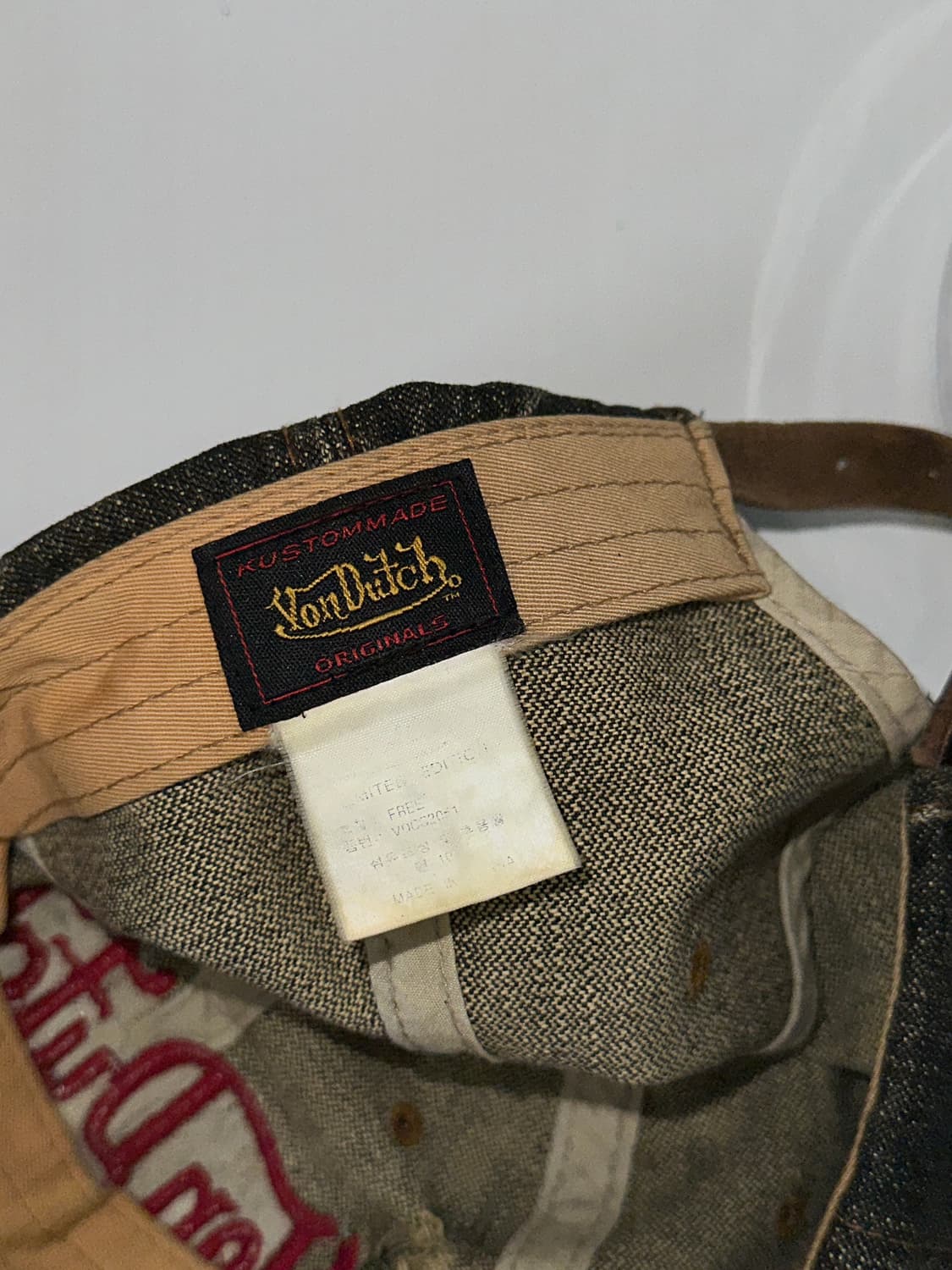 본더치 데미지 흑청 볼캡 상품이미지4