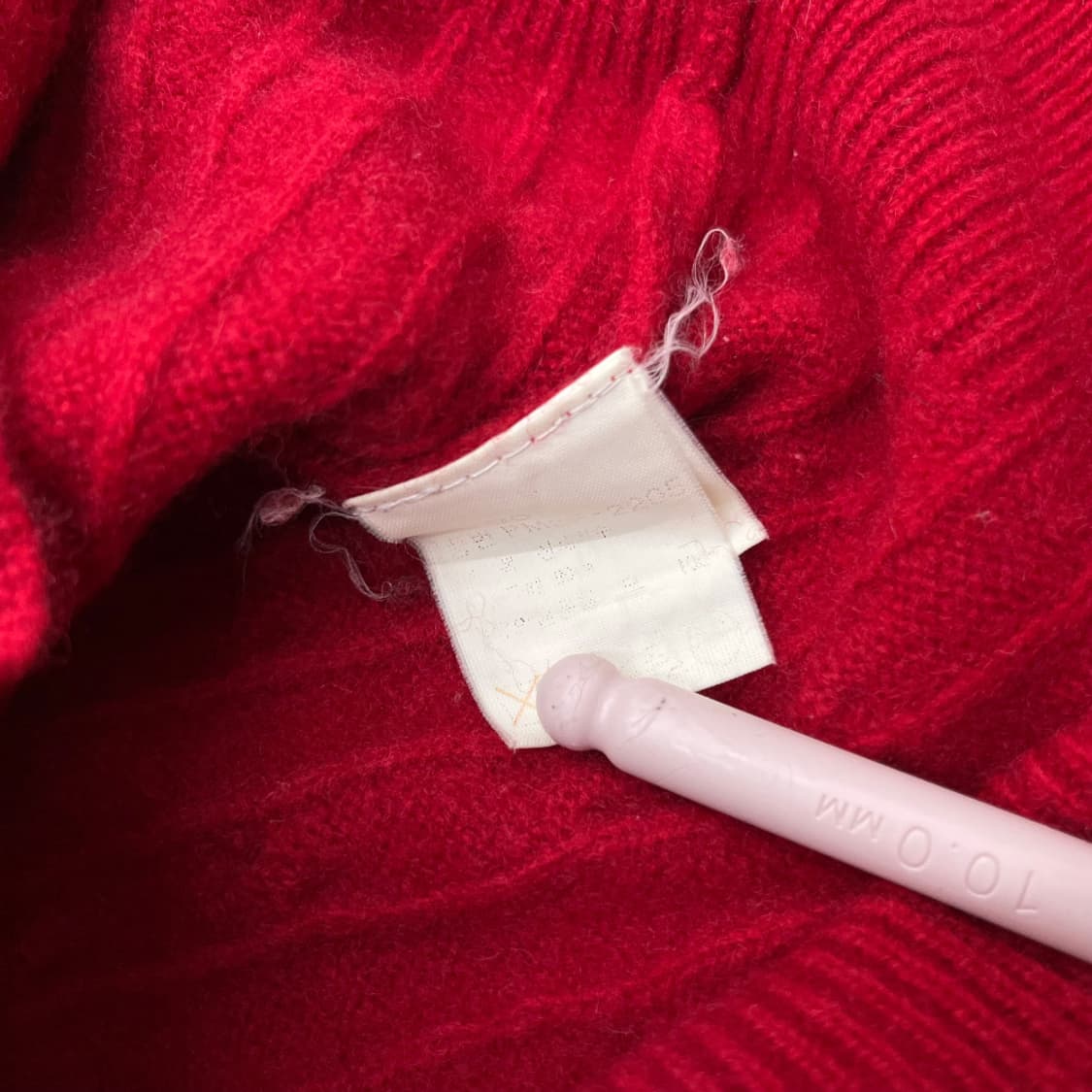 폴로 랄프로렌 네이비포니 레드 꽈배기 앙고라 니트 90 상품이미지5