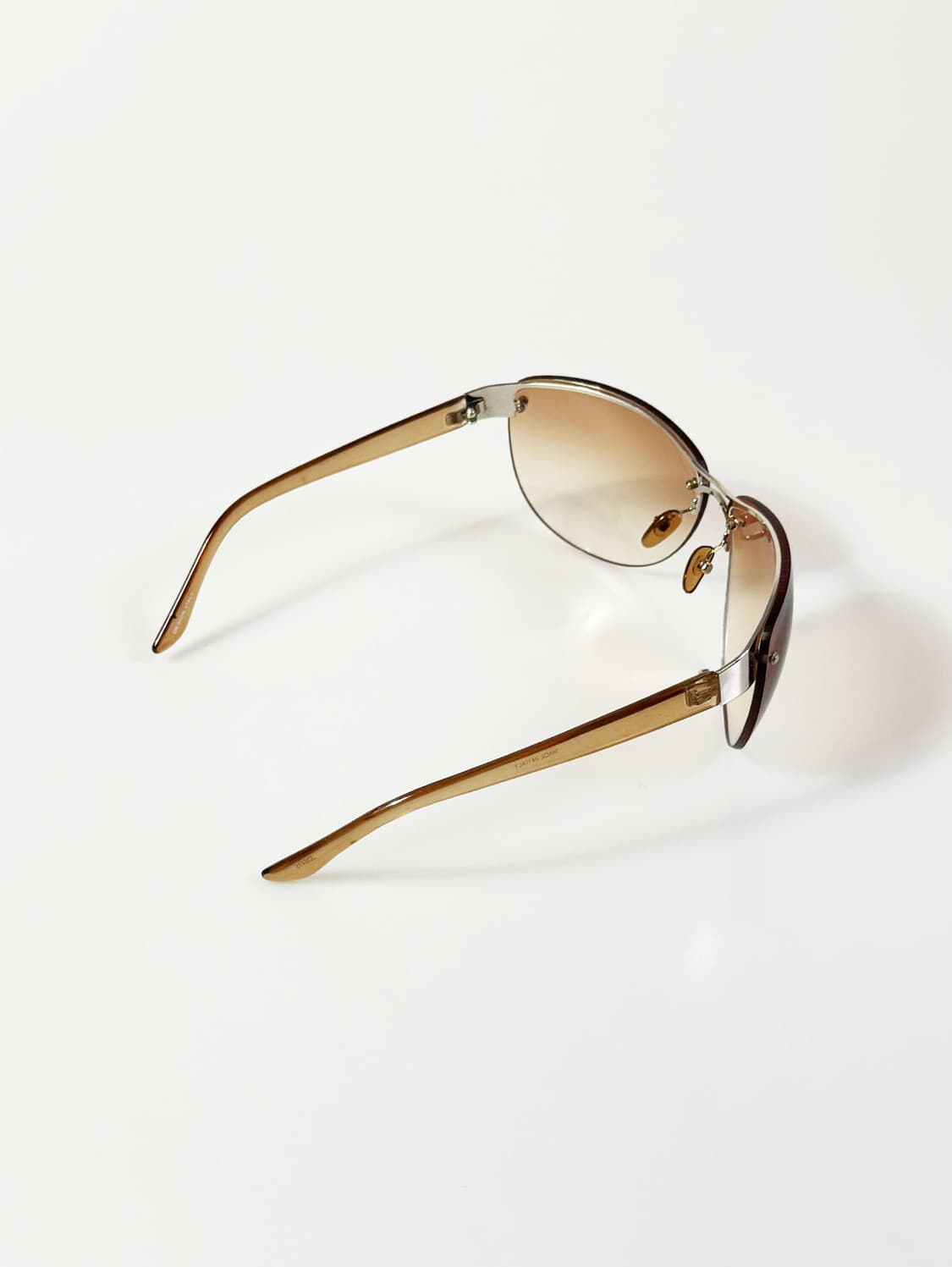 빅 무테 스퀘어 랩 어라운드 프레임 빈티지 틴트 선글라스 상품이미지4