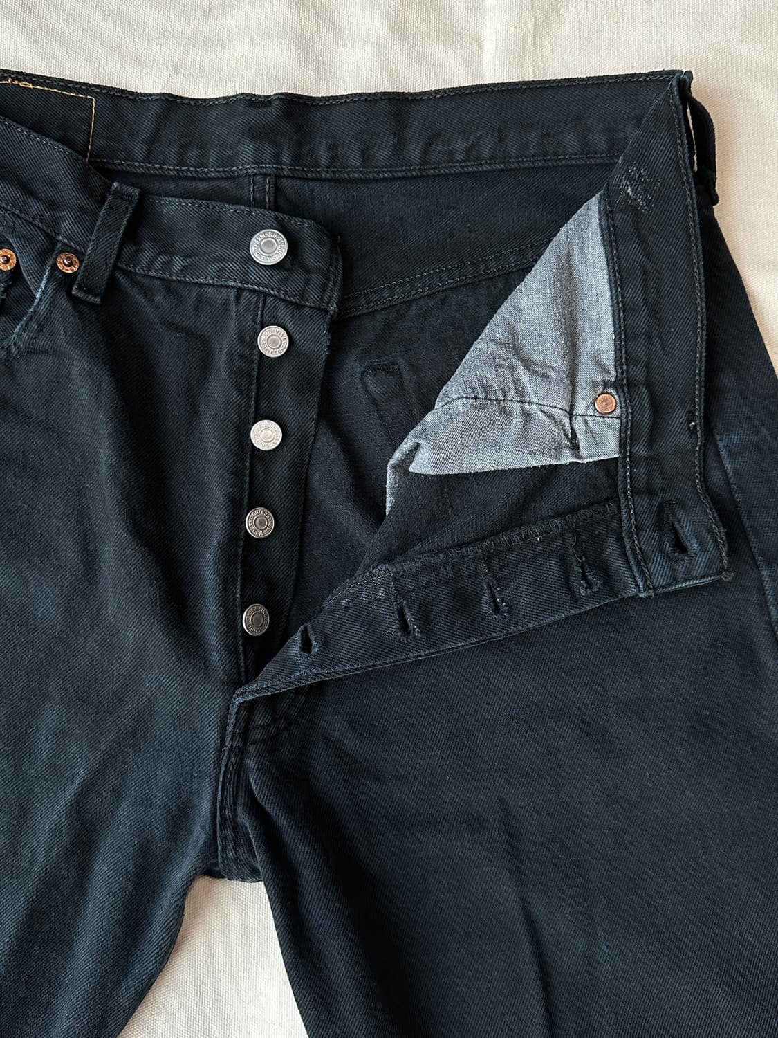 리바이스 501 made in France 90s 흑청 블랙진 33 상품이미지3