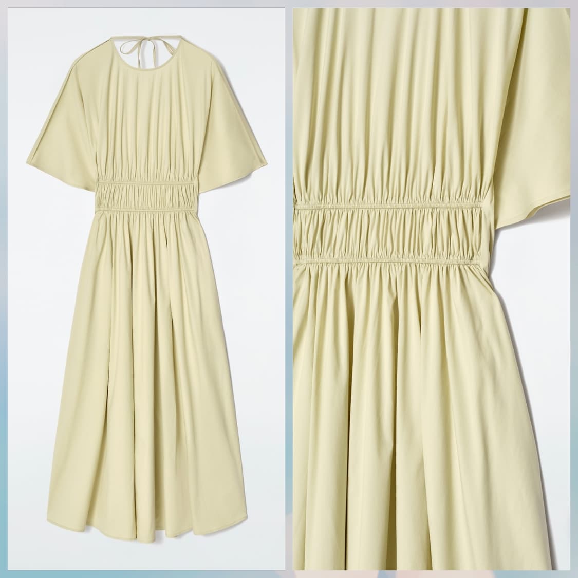 COS 개더드 오픈백 롱 드레스 EUR40 상품이미지10