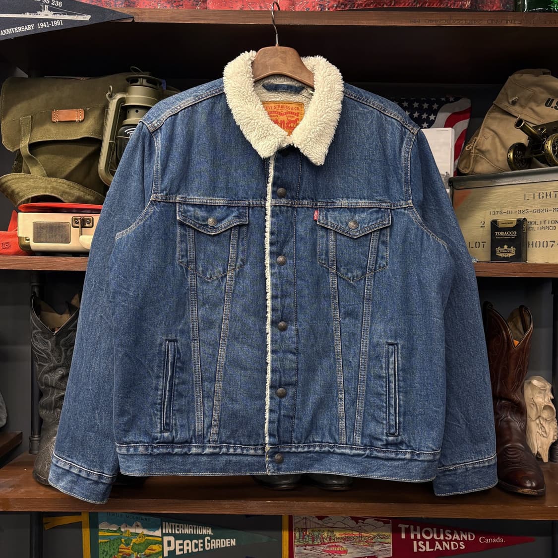 리바이스 쉐르파 타입3 보아라이닝 데님 트러커 자켓 중청 N286 상품이미지1