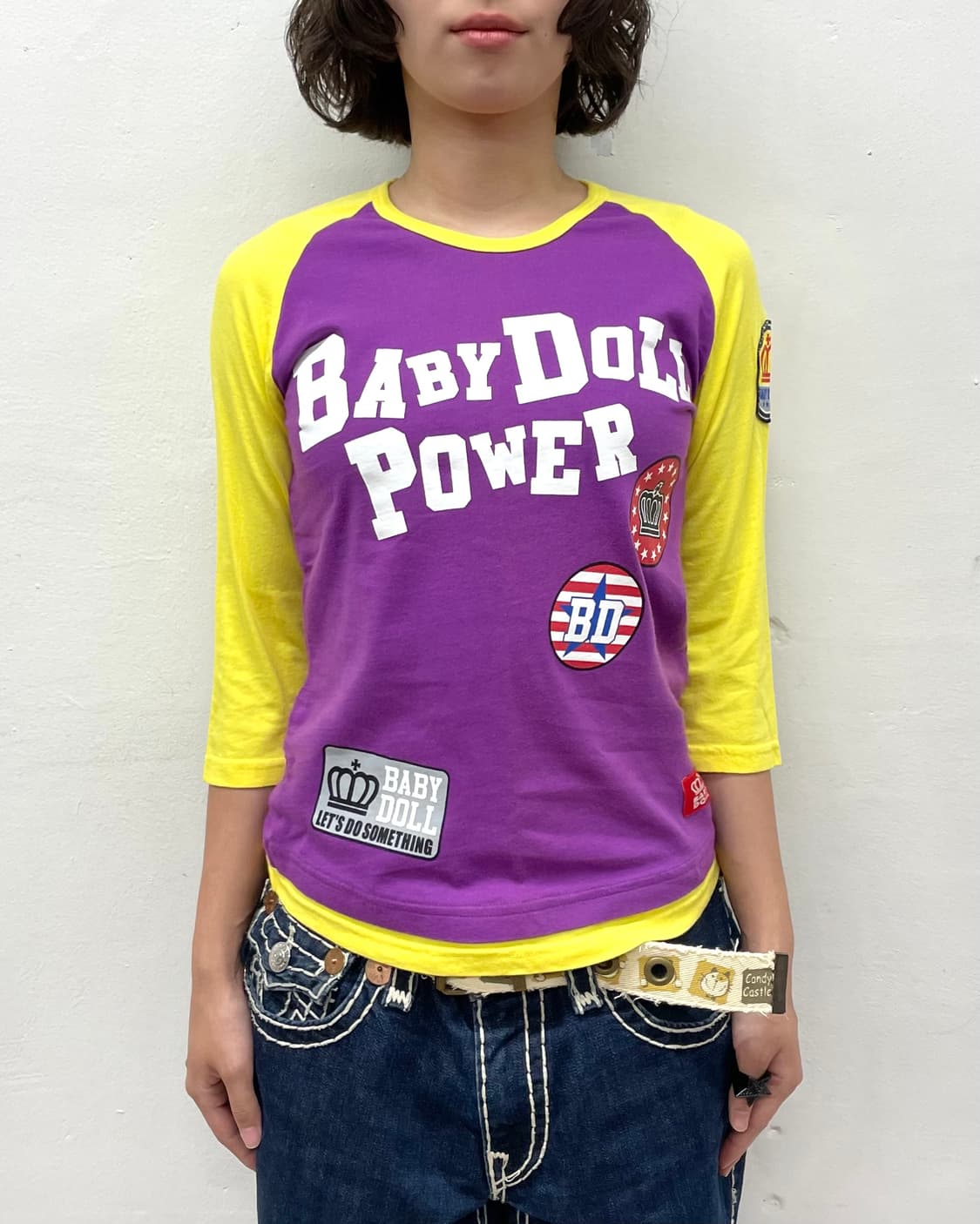 Baby Doll Retro Wappen Half Sleeve  상품이미지2