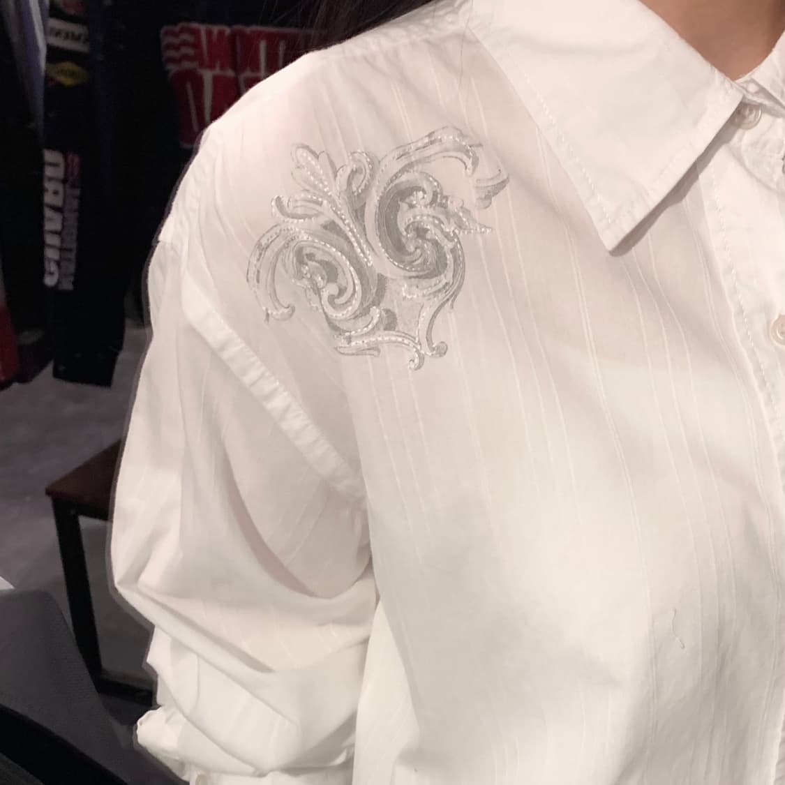  [IM] 제이페라 자수 셔츠 화이트 상품이미지5