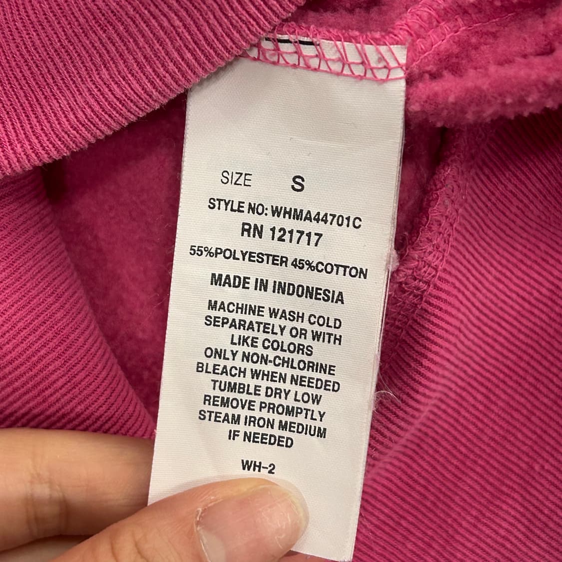 Who.A.U 후아유 핑크 그런지 자수 후드집업 상품이미지7