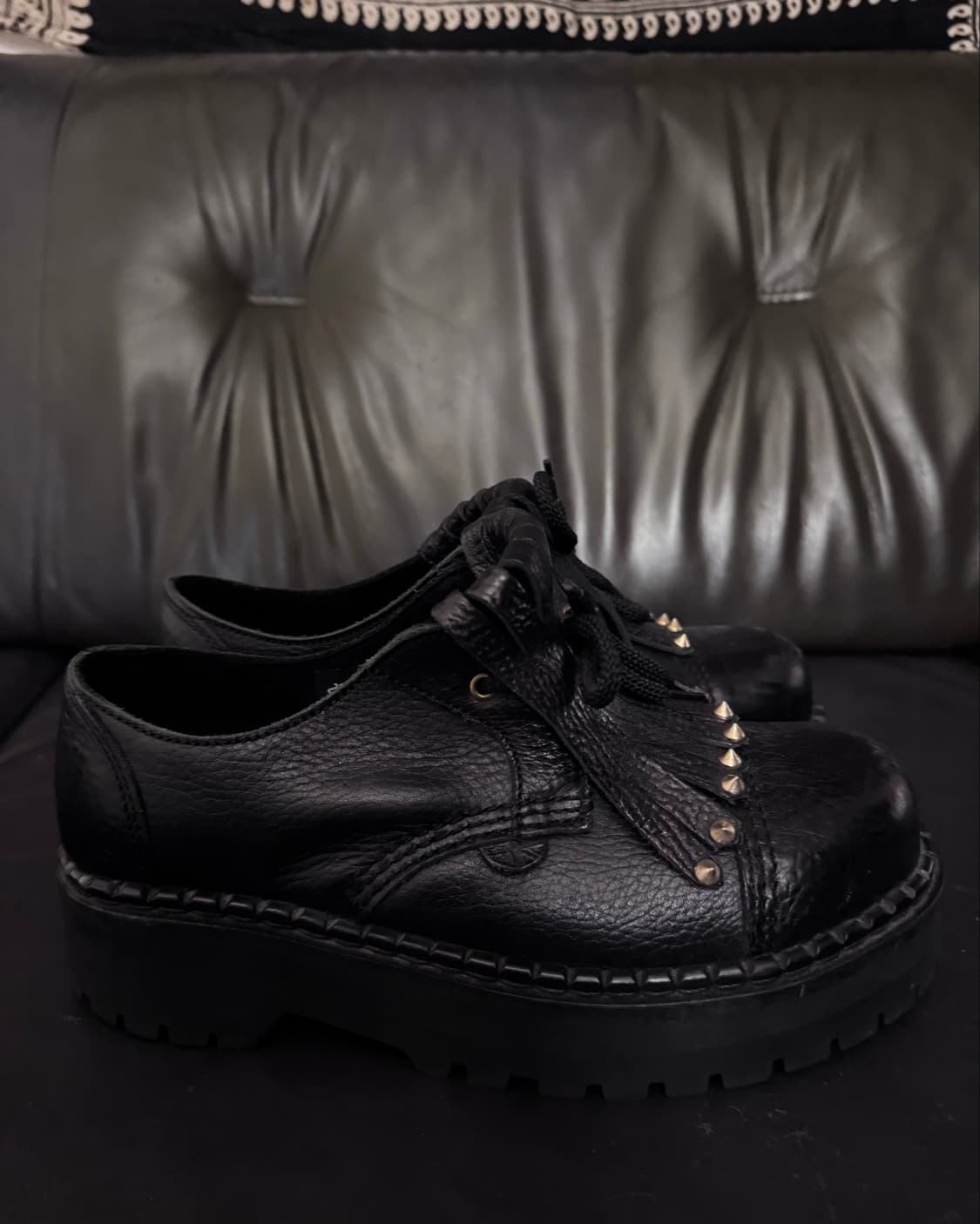 “UNDERGROUND” Fringe Black Shoes   상품이미지3