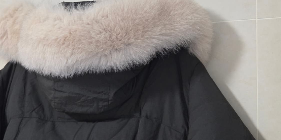 (새제품)비지트인뉴욕 폭스 퍼 덕 다운 점퍼 프리사이즈 상품이미지6