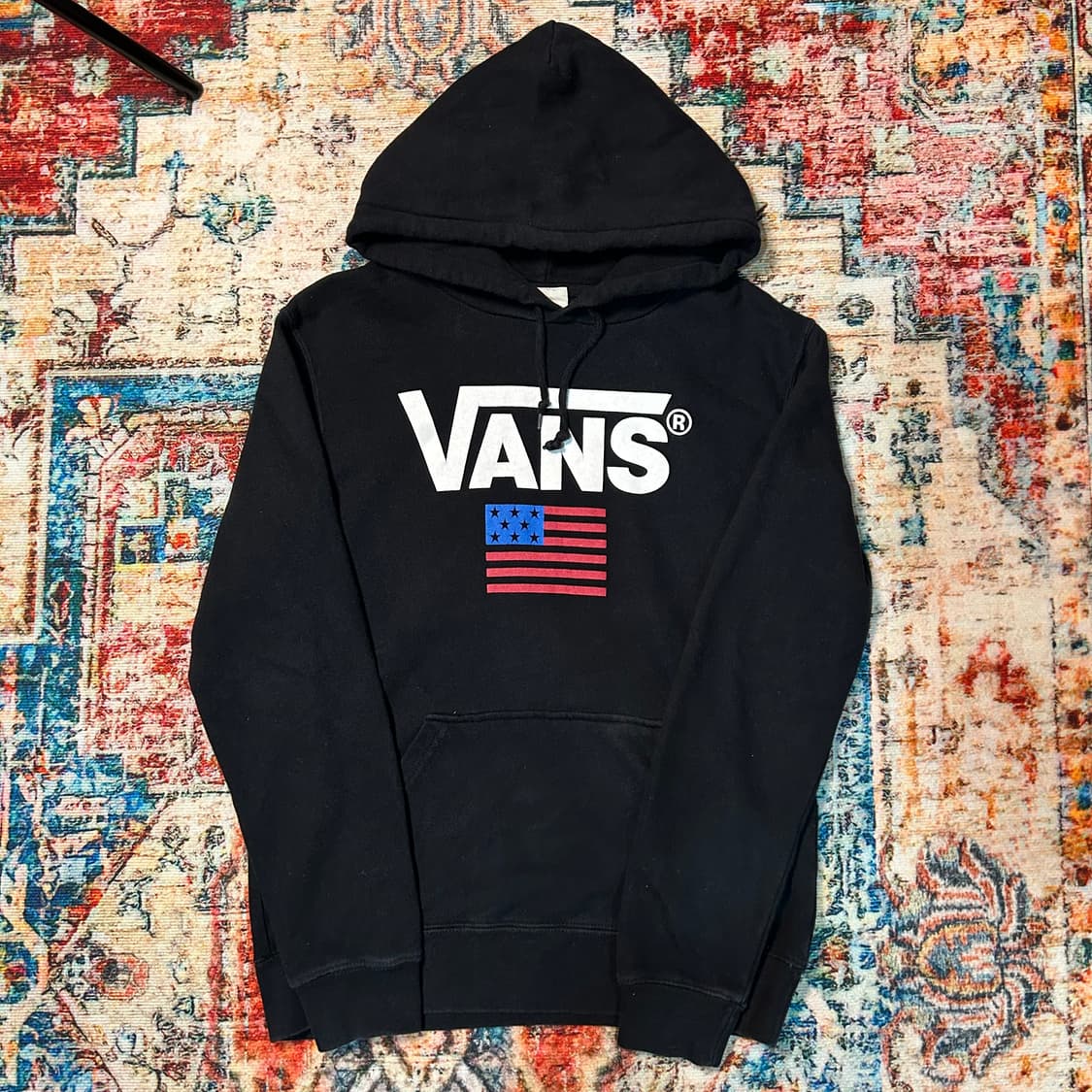 [S] 반스 성조기 프린팅 후드티 상품이미지1