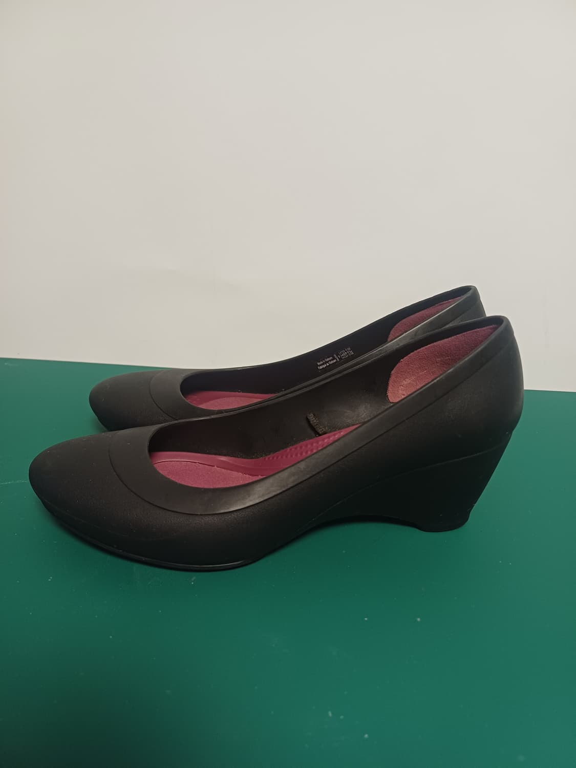 [W5] 크록스 리나 웨지 힐 펌프스 블랙 (220mm) 상품이미지6