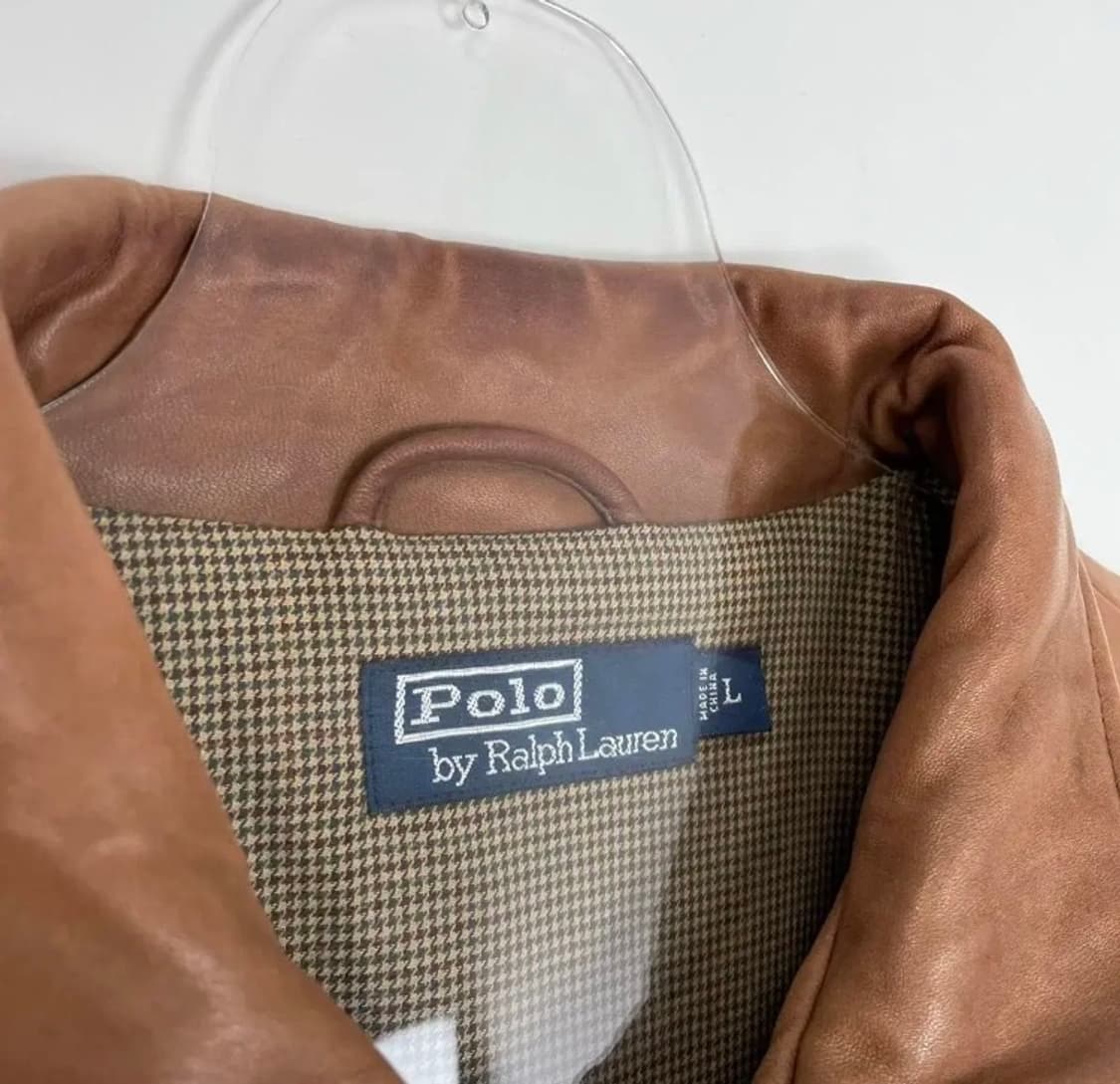 폴로랄프로렌 레더 블루종 상품이미지3