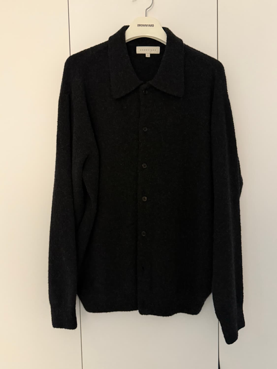 브라운야드 카라 가디건 잉크블랙 5 상품이미지4