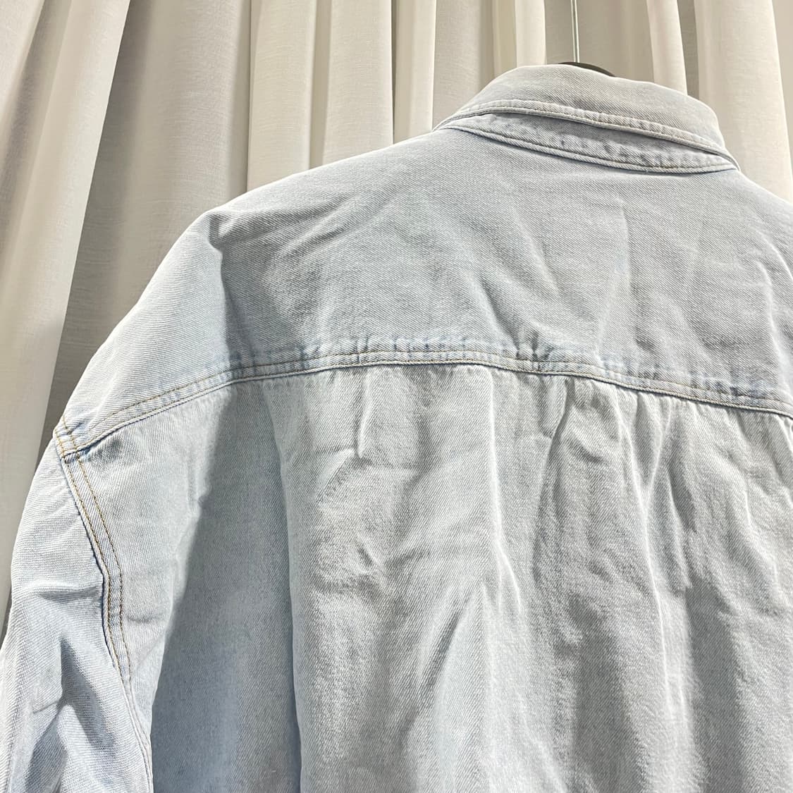 하드락 카페 굿즈/ 스카이돔 체스트로고 데님 셔츠/ L 상품이미지6