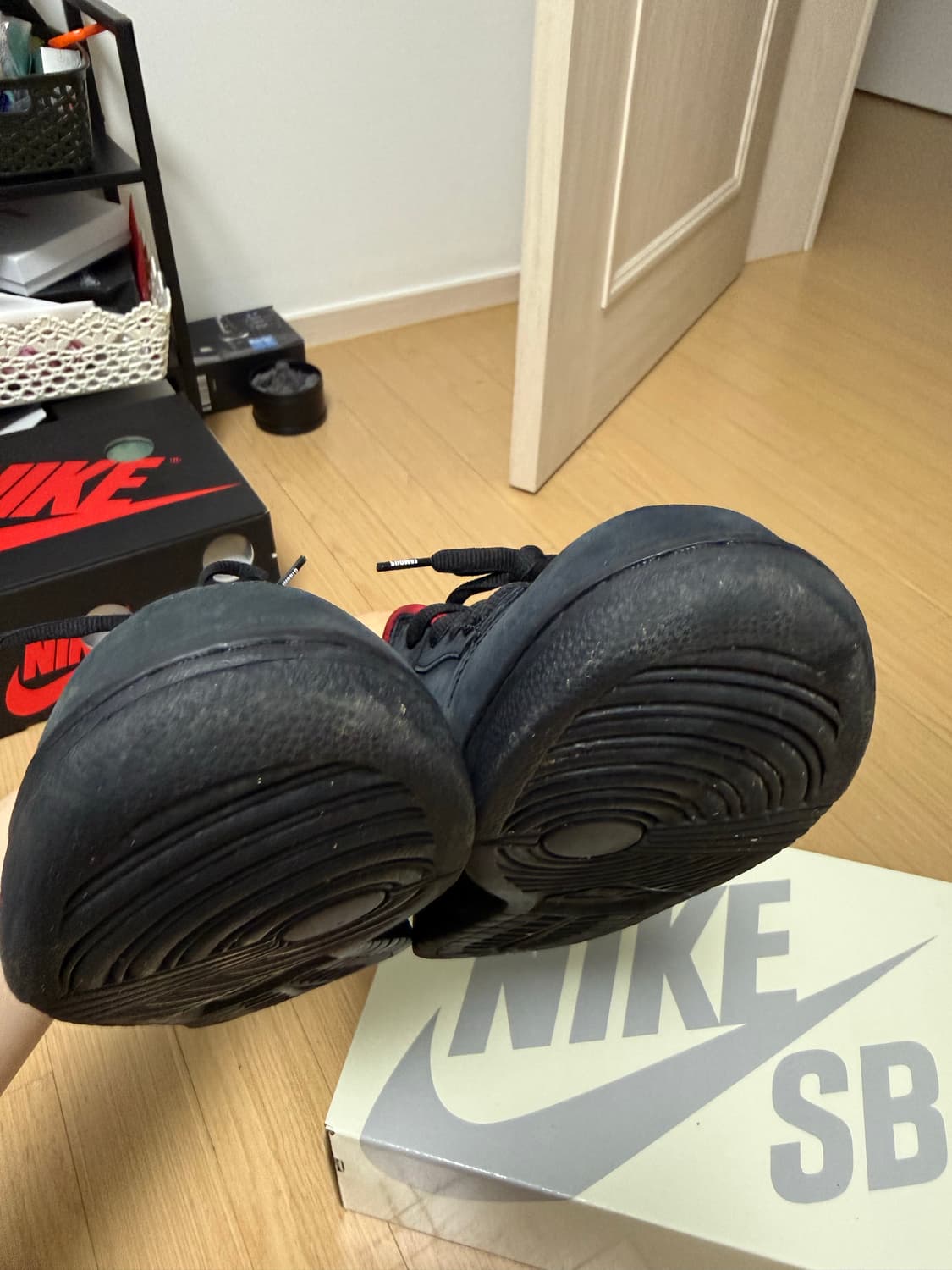 나이키 슈프림 sb 덩크 블랙 상품이미지6