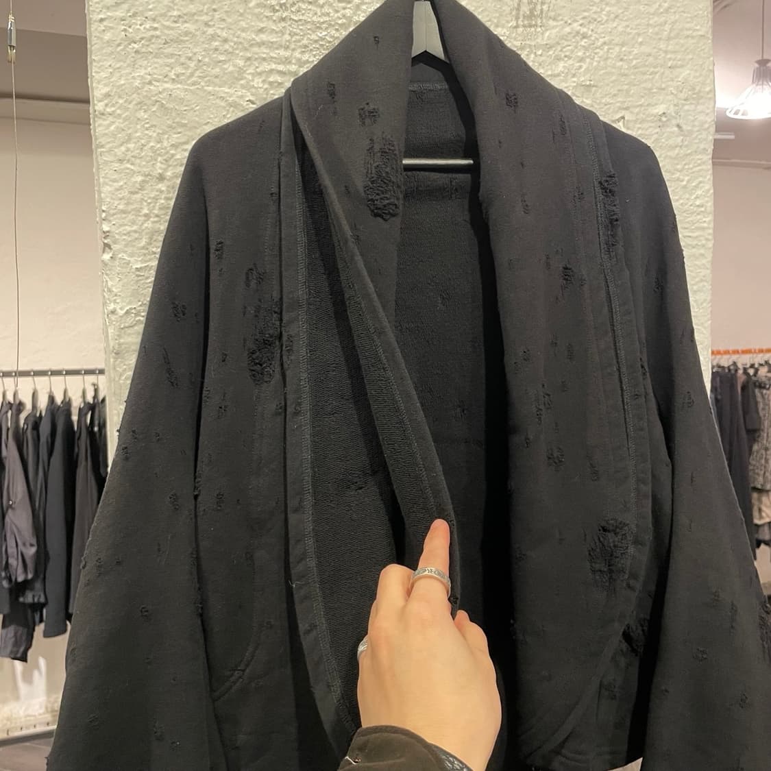 요지야마모토 레이어드 가디건 상품이미지2