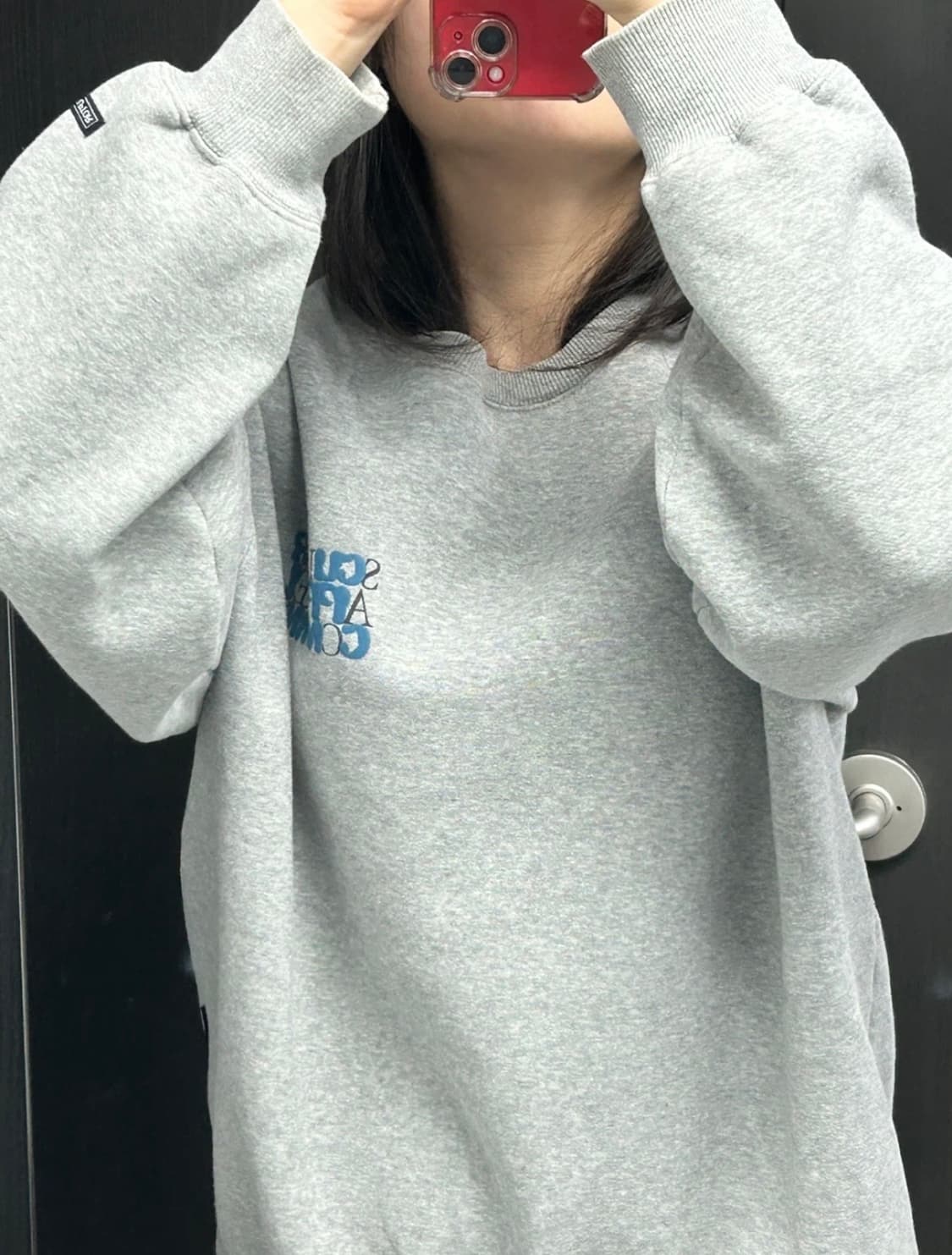 스컬프터 그레이 맨투맨 M 상품이미지1