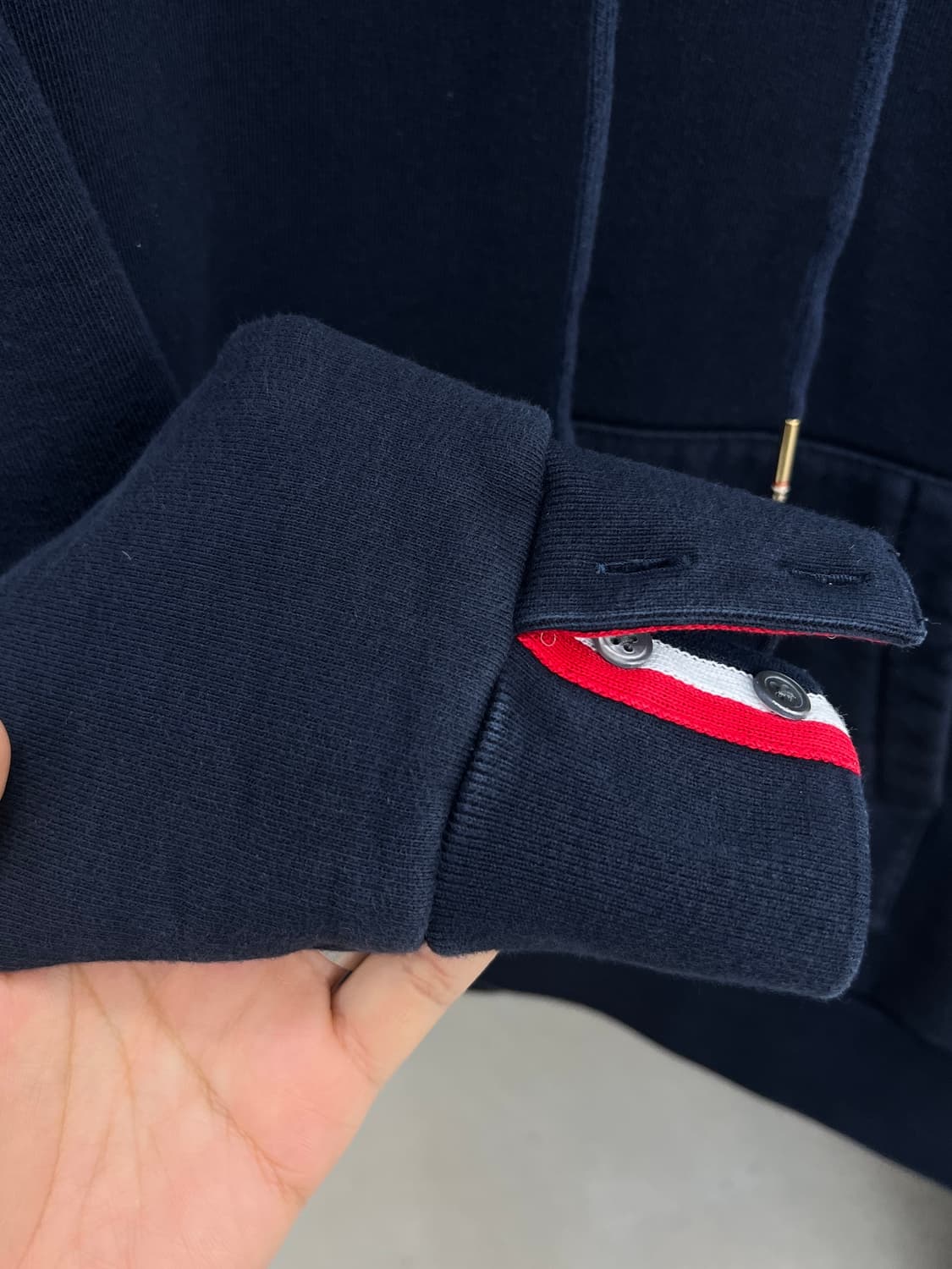 톰브라운 네이비 백삼선 후드티셔츠 상품이미지8