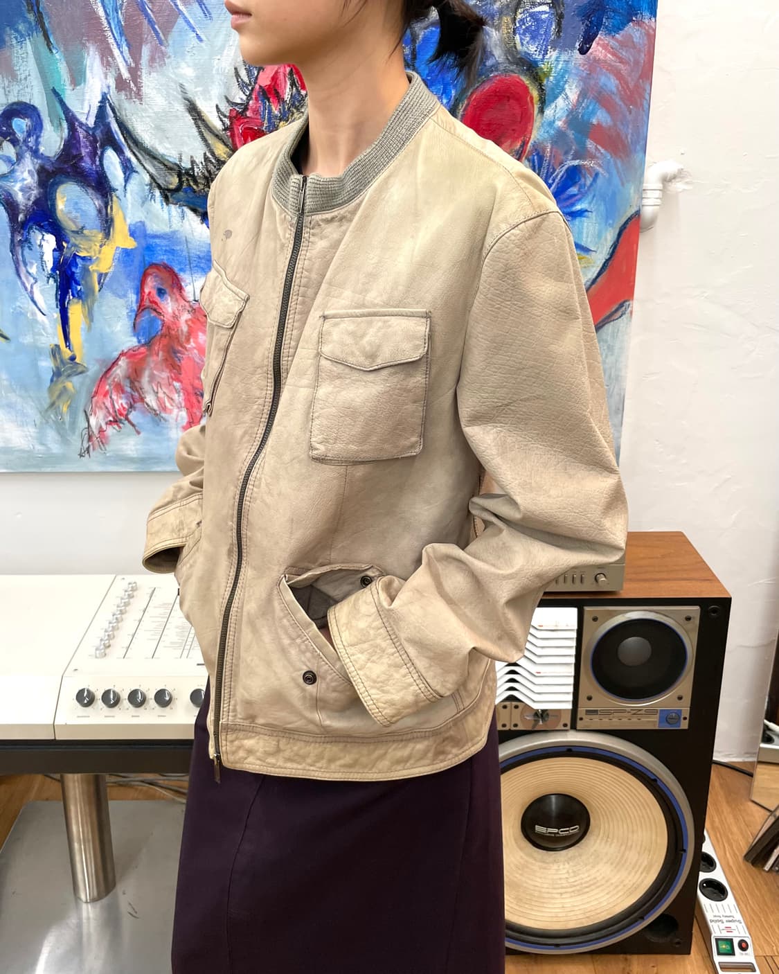 [50] 엠포리오 아르마니 2007 레더 자켓 상품이미지1