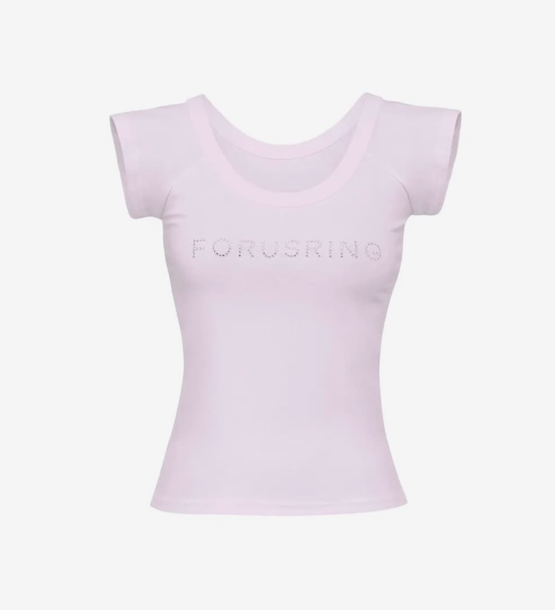 포어링B.jewel logo tee (pink) 상품이미지1