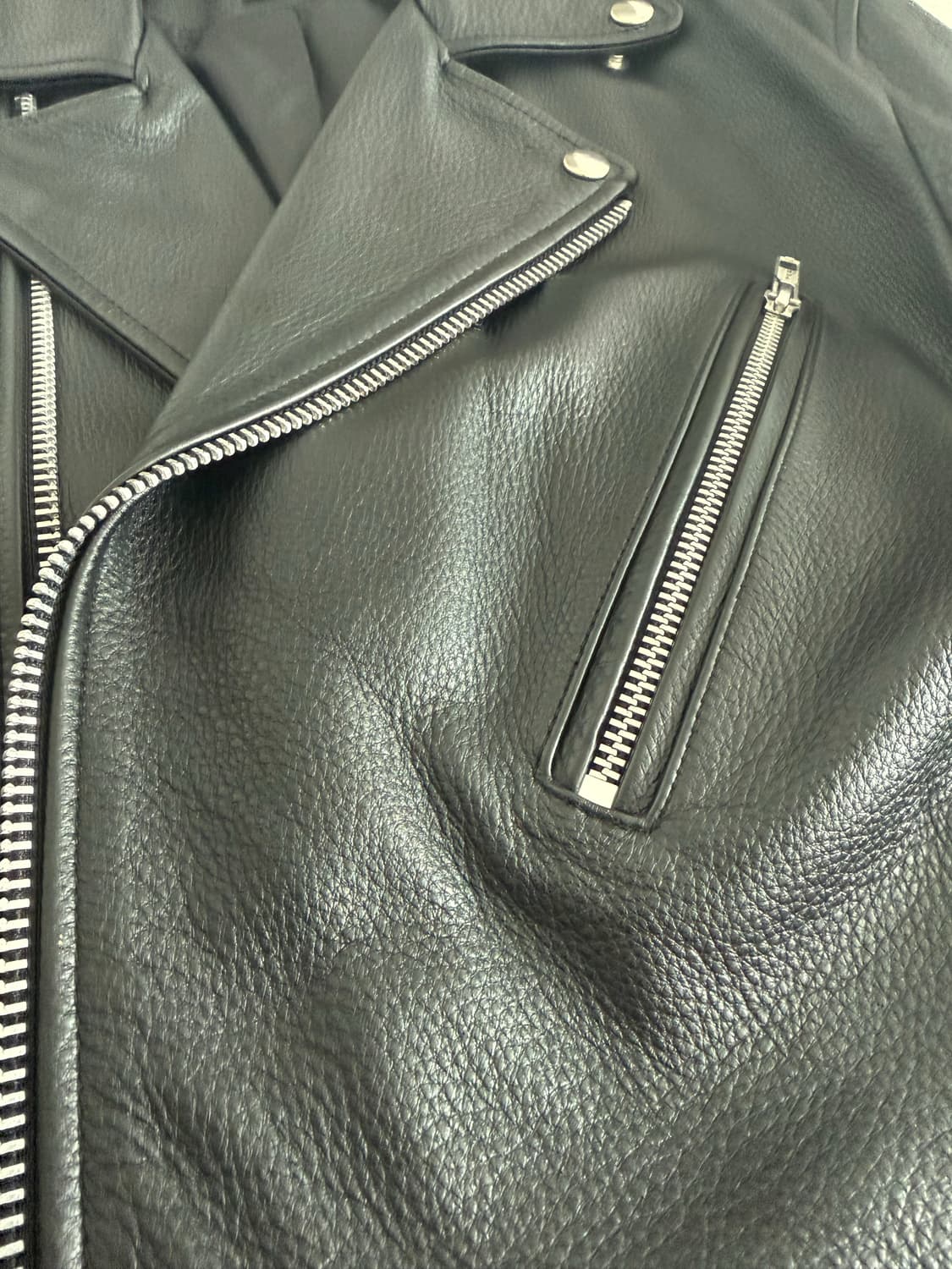 로파이 가죽자켓 소가죽 XL 상품이미지3