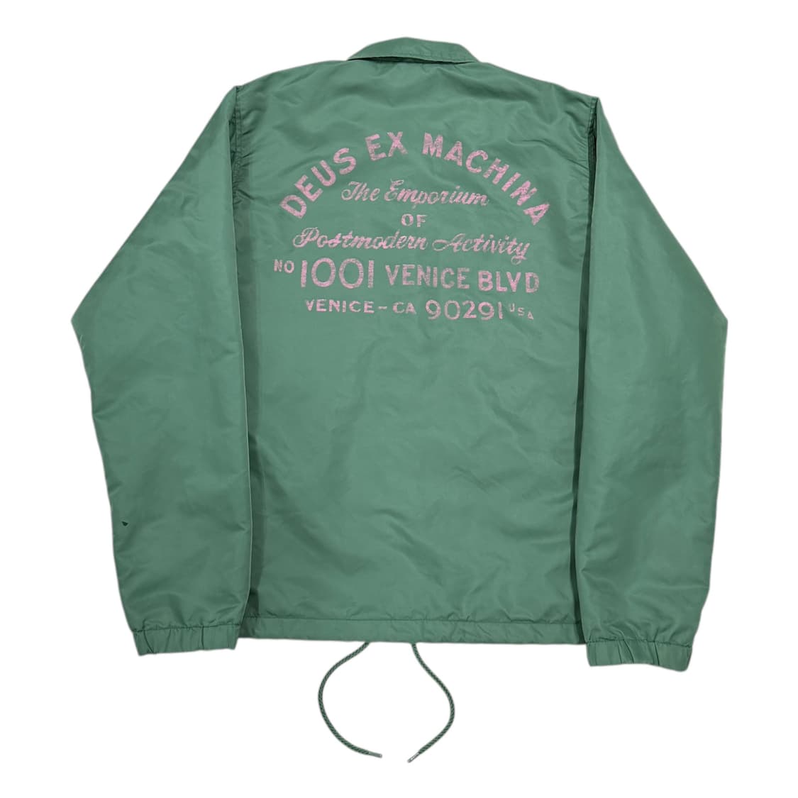 데우스 엑스 마키나 빈티지 프린팅 코치자켓 그린 핑크 L 상품이미지3