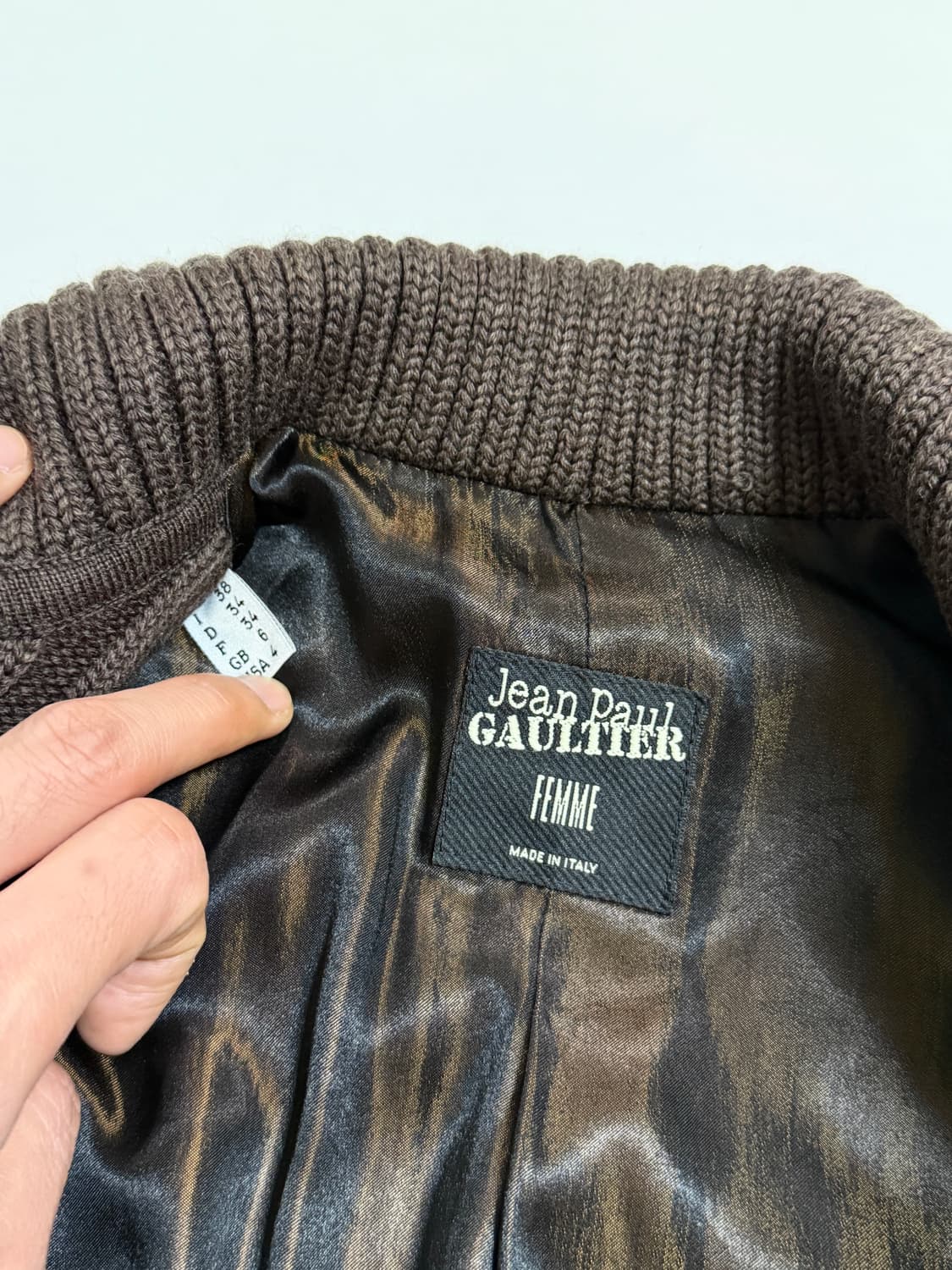 00‘s 장폴고티에 울 니트 집업 상품이미지7