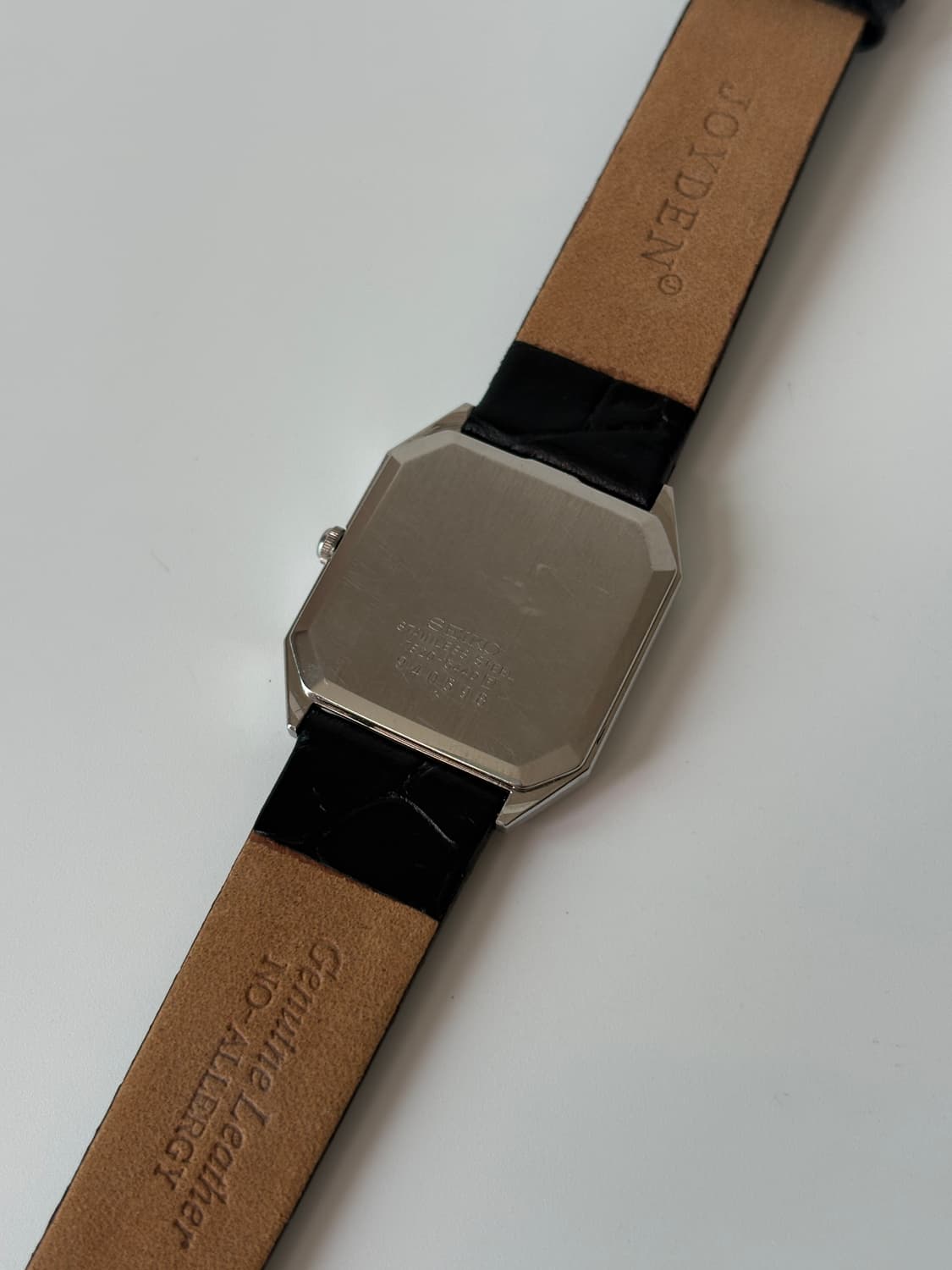 1980s Chariot Navy Dial Tank Quartz 상품이미지6