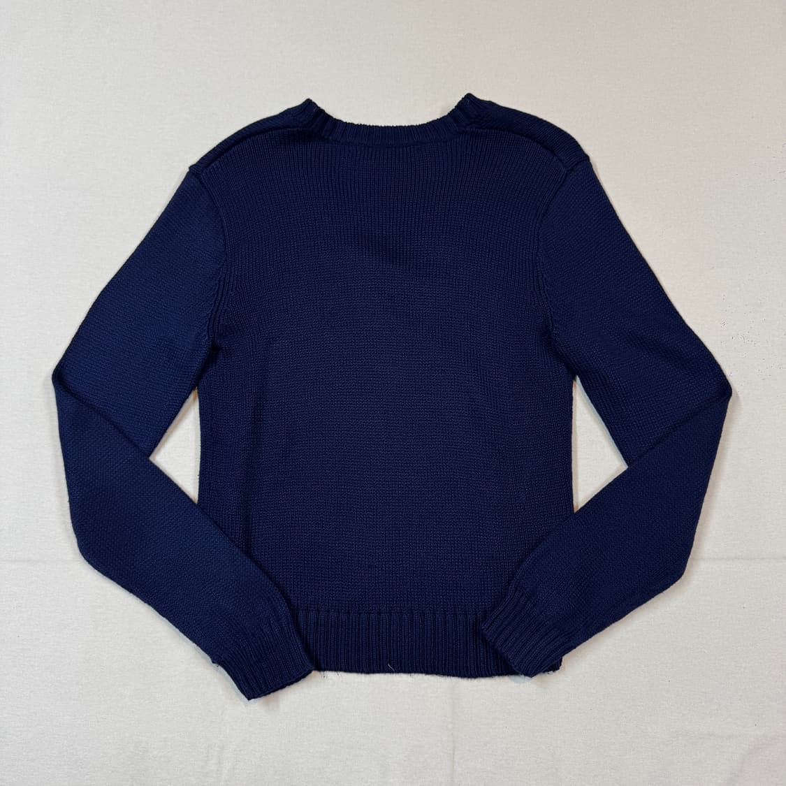 L) 폴로 랄프로렌 피마코튼 브이넥 니트 네이비 상품이미지5