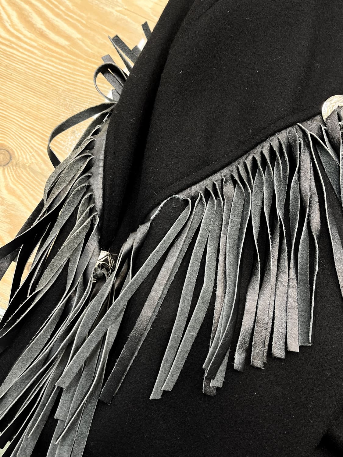 Miss New Yorker 90's U.S.A 레더 프린지 자켓 상품이미지6