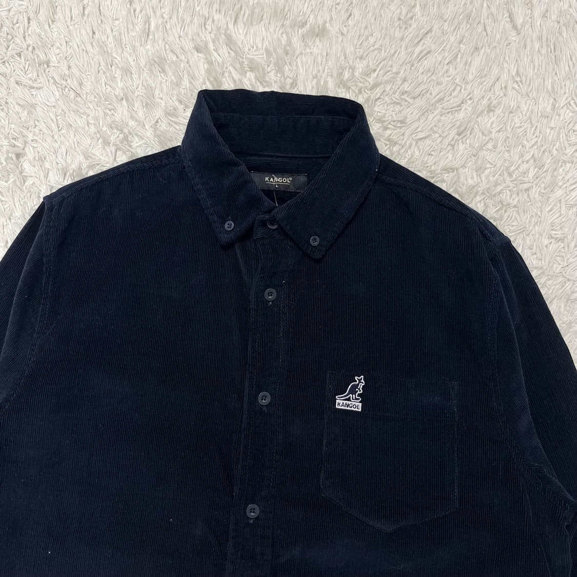 Kangol navy corduroy shirt  상품이미지5