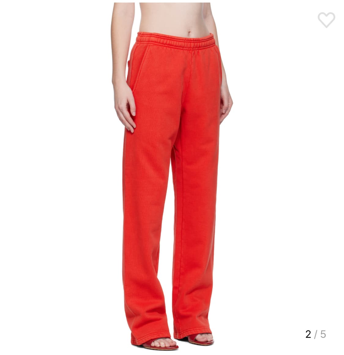 entire studios 레드 스트레이트 레그 스웨트팬츠 상품이미지2