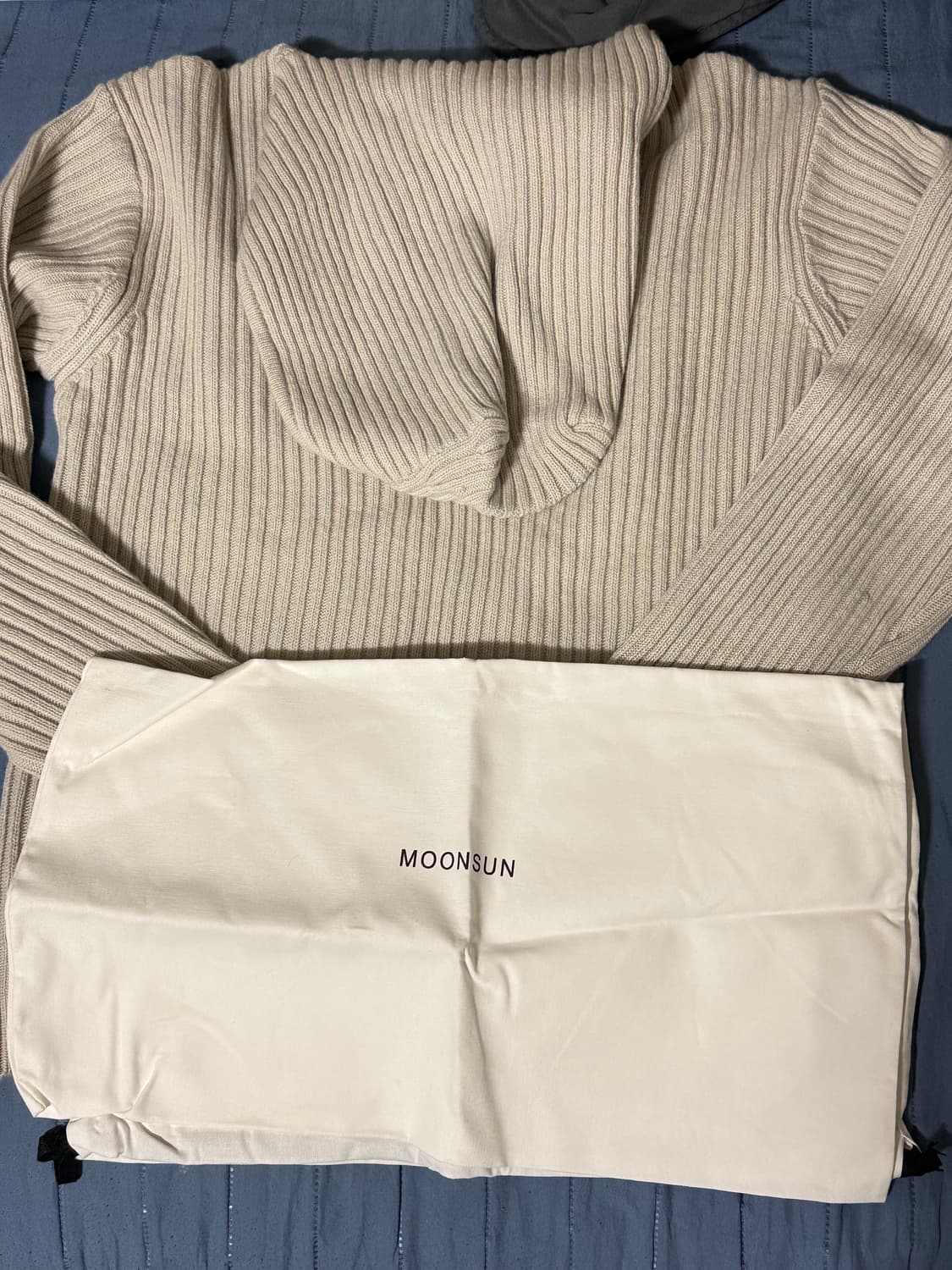 문선 발라클라바 니트 탑 상품이미지3