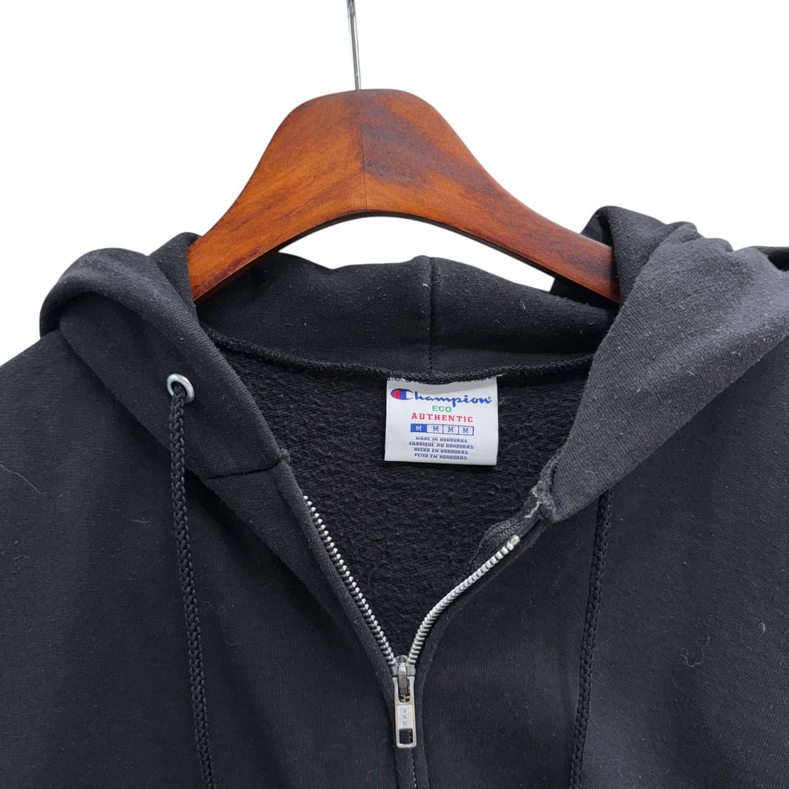 [M] 챔피온 블랙 후드집업 상품이미지5