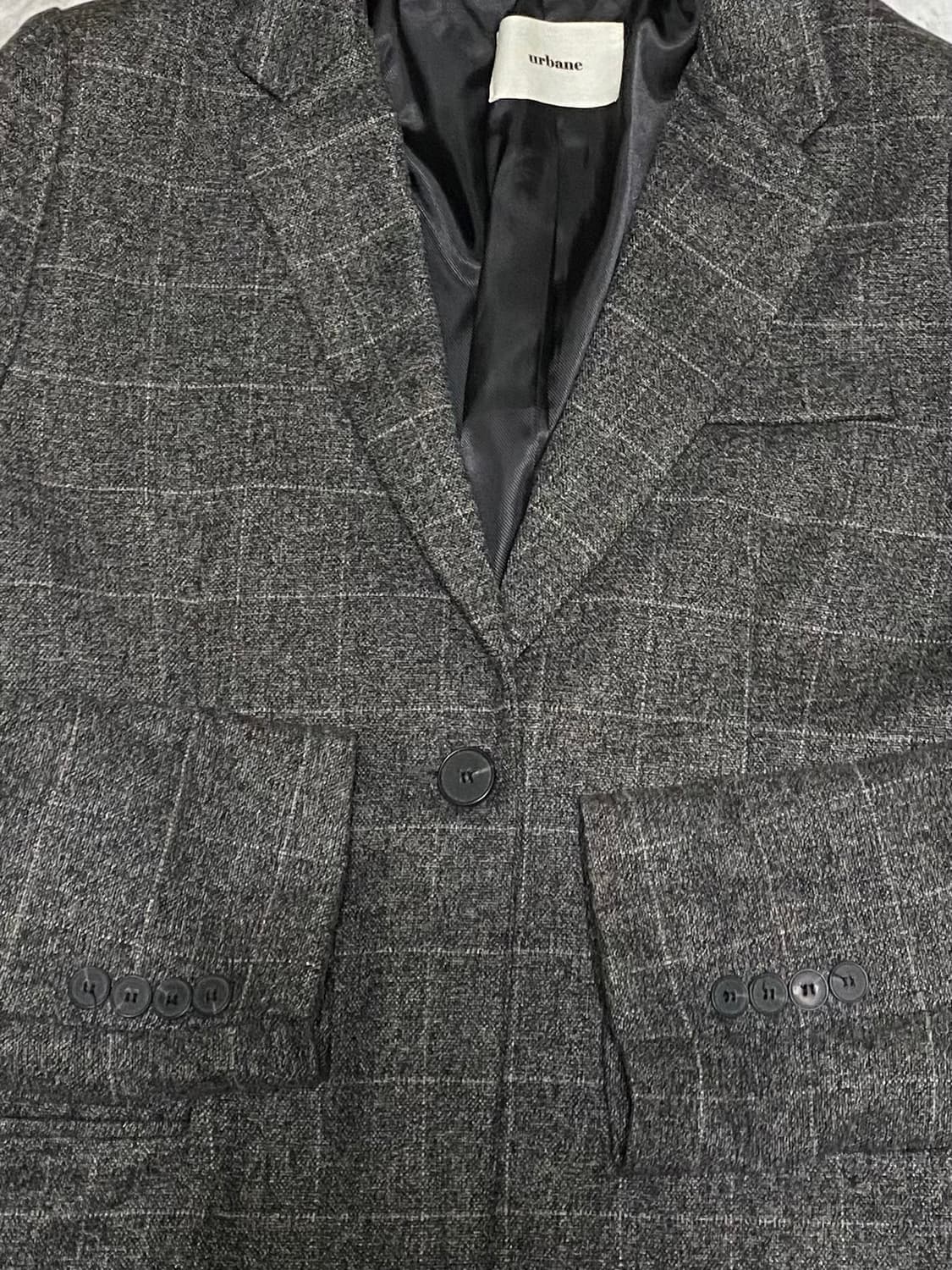 어베인 여성 헤링본 마이 자켓 여성 95 ~ 100 상품이미지3