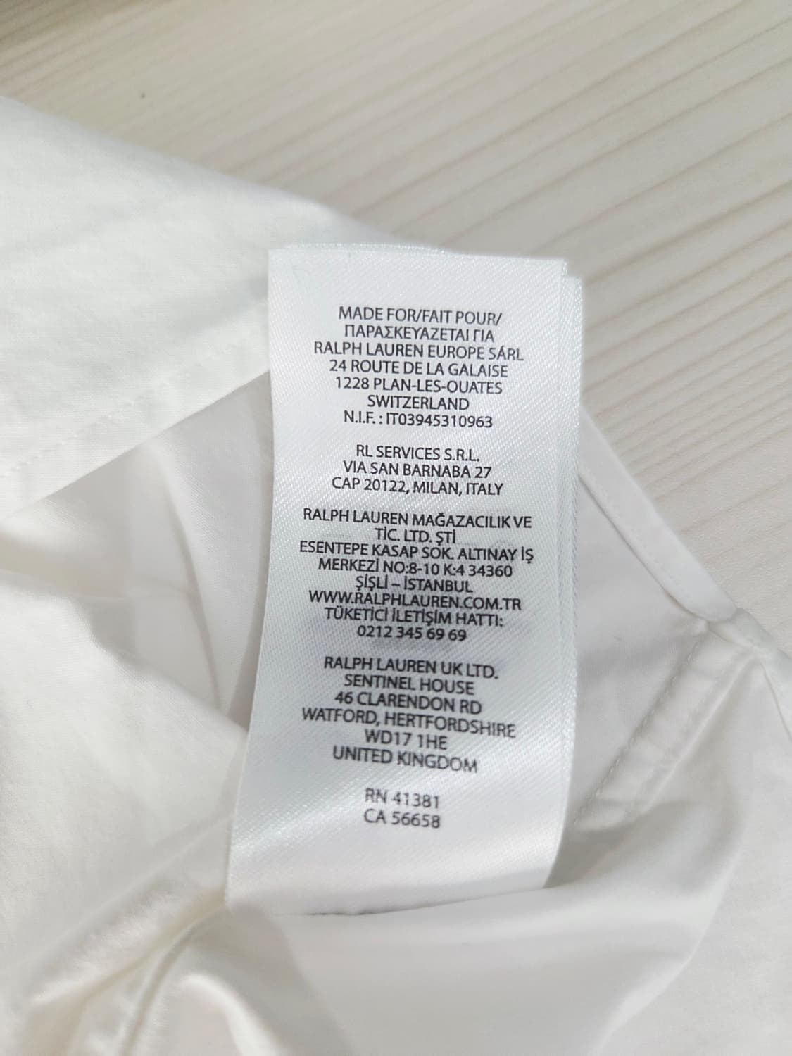 폴로랄프로렌. 남자 슬림핏 화이트 셔츠_L 상품이미지9