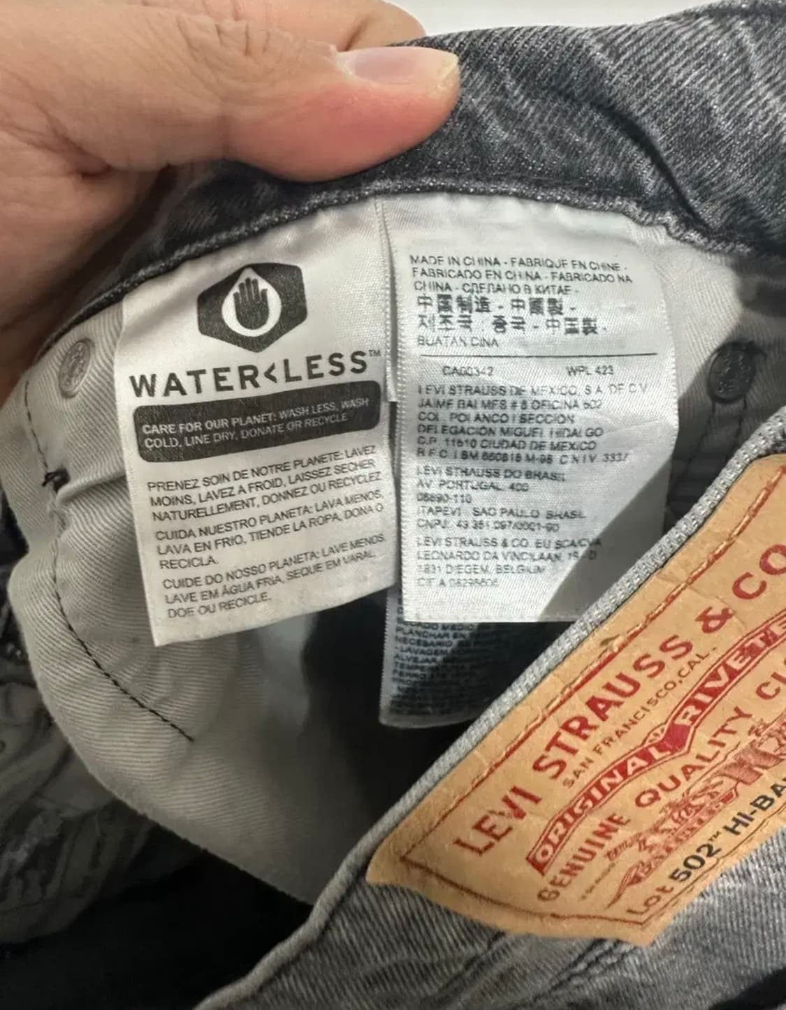 리바이스502 데님 청바지 블랙32 상품이미지3