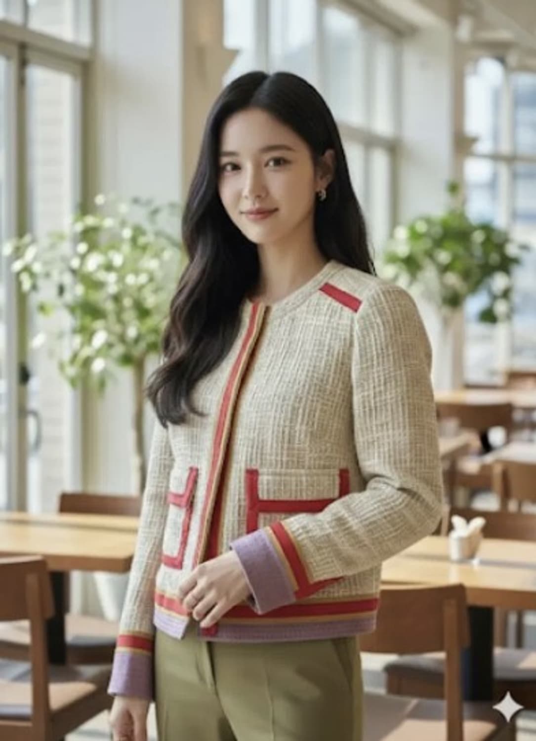 토리버치 12ss 오리지널 배색 숏 트위드 자켓 PN5429 상품이미지2