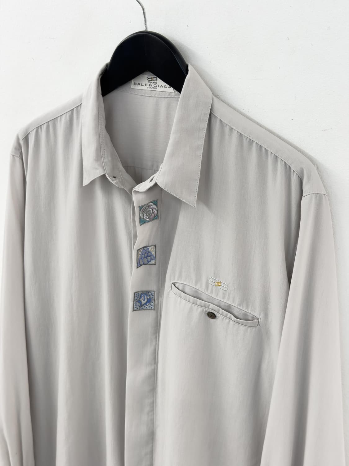 90s 발렌시아가 레이온 셔츠 상품이미지2