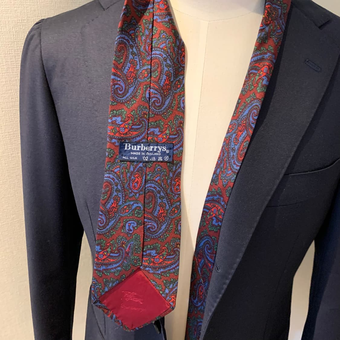 버버리(BURBERRY) 페이즐리 넥타이 명품 A+등급 9cm 상품이미지2