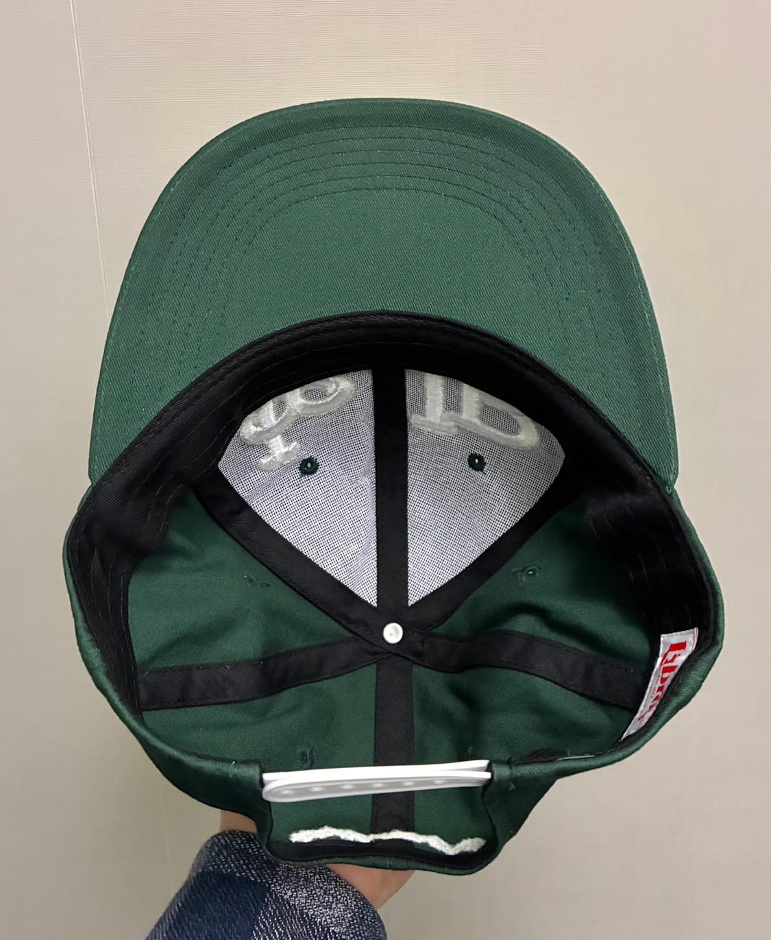 (F)라브로스 LT LB 자수 6패널 볼캡 모자 그린 상품이미지7