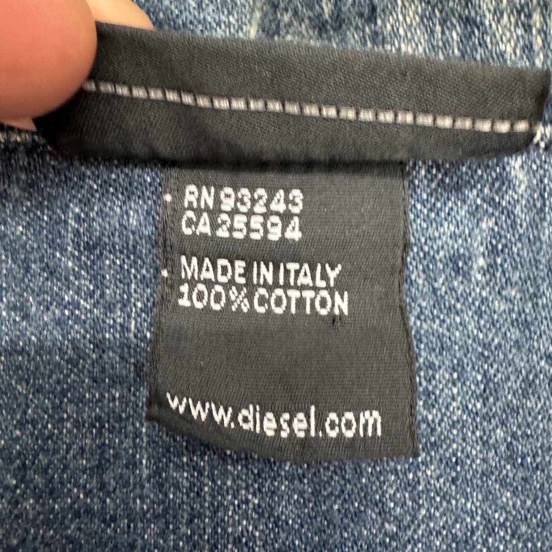 디젤 딱붙 데님 셔츠형 집업 상품이미지7