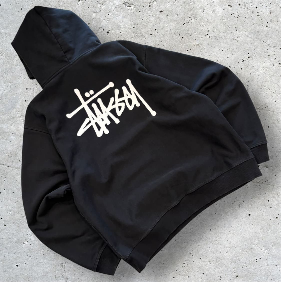 [XL] 스투시 베이식 2022 블랙 스웻 후드티 D341 상품이미지1