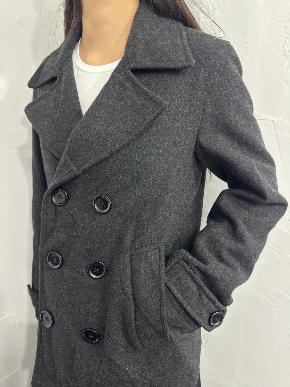 browny dubble button wool jacket 상품이미지4
