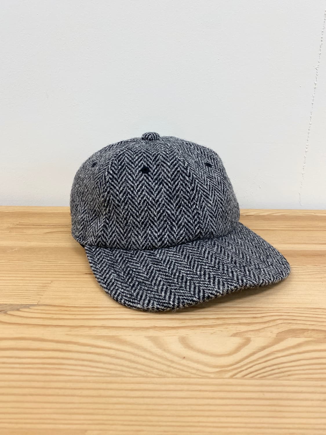 헤리스 트위드 울 볼 캡 상품이미지2
